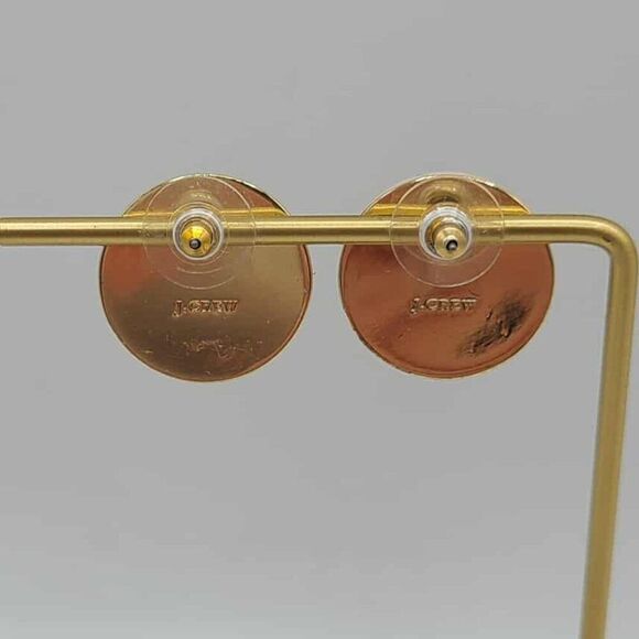 J Crew Classic Large Faux Mabe Pearl Stud Earrings - Picture 2 of 9